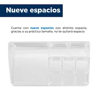 Organizador Para Cosméticos Multifuncional Transparente 17.5x9.5x6.1 cm