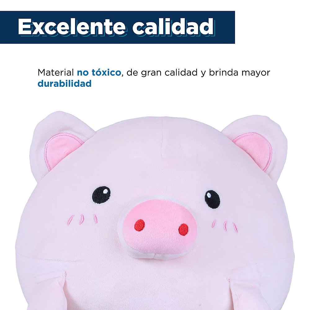 Peluche Miniso Cerdito Felpa Rosa 25 cm