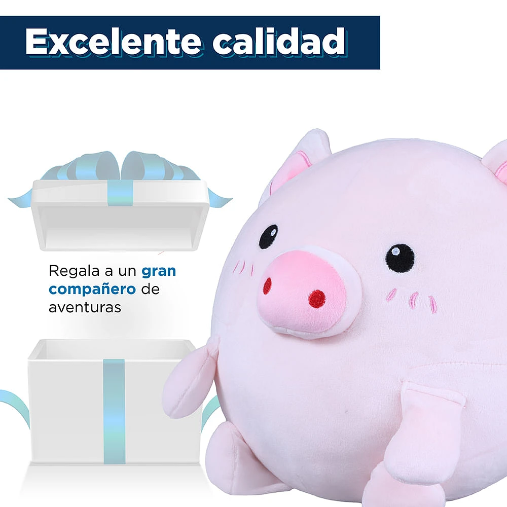 Peluche Miniso Cerdito Felpa Rosa 25 cm