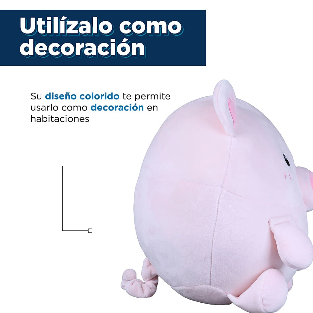 Peluche Miniso Cerdito Felpa Rosa 25 cm