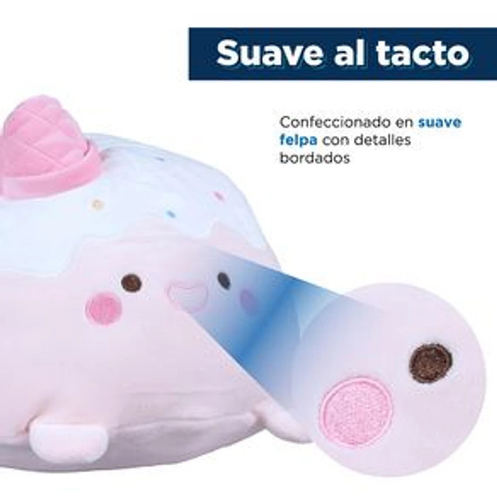 Peluche Miniso Helado Rosa 30x23x22 cm