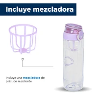 Botella Deportiva Mezcladora Plástico Rosa 840 ml