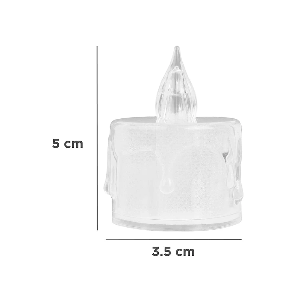 Paquete Mini Velas Led Sintéticas 5x3.5 cm 4 Piezas