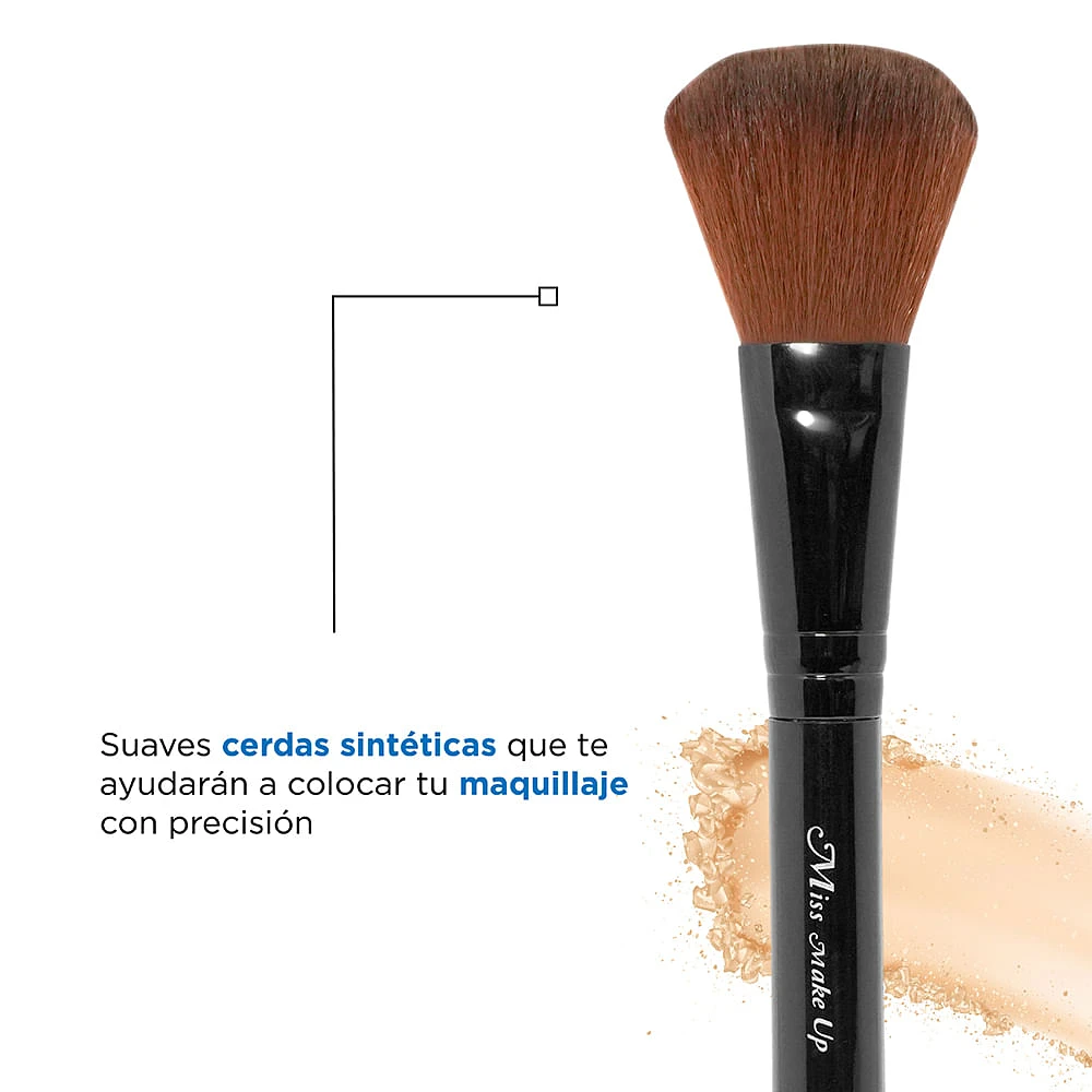 Kit Brochas De Maquillaje Negras 10.5 cm 5 Piezas