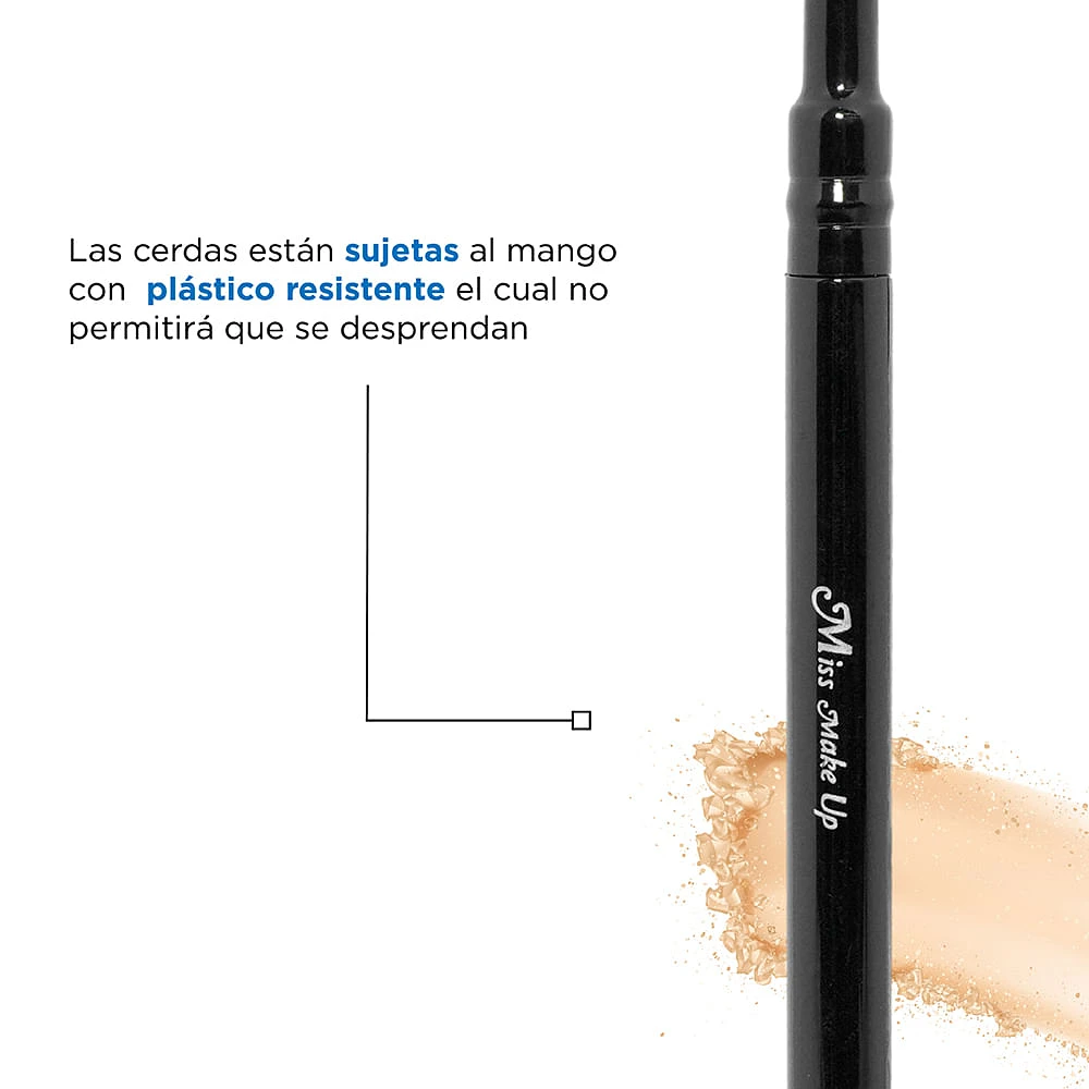 Kit Brochas De Maquillaje Negras 10.5 cm 5 Piezas