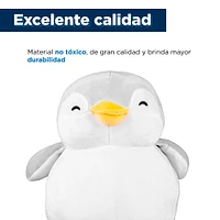 Peluche De Pingüino Miniso Sr. Miniso Felpa Gris cm