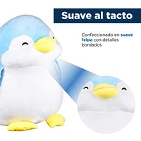 Peluche De Pingüino Miniso Sr. Miniso Felpa Azul 48 cm