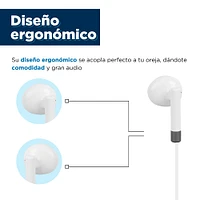 Audífonos De Cable Blanco