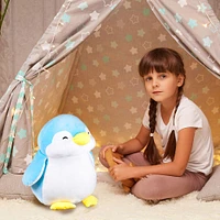 Peluche De Pingüino Miniso Sr. Miniso Felpa Azul 48 cm