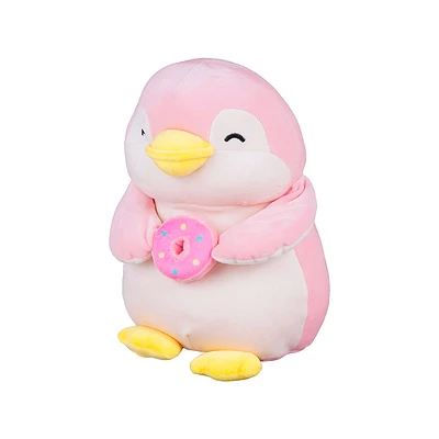 Peluche Miniso Pingüino Felpa Rosa 33 cm