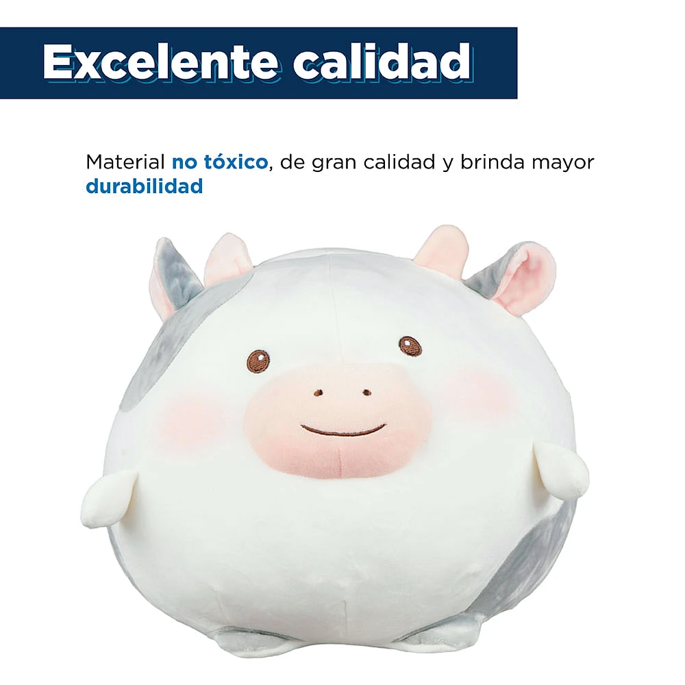 Peluche Miniso Vaca Felpa Blanco 30 cm