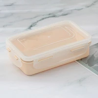 Contenedor Para Alimentos Rectangular Plástico Blanco 350 ml