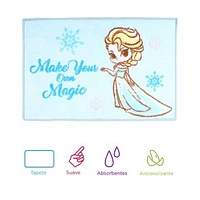 Tapete Disney Elsa Decorativo Azul 60x40 cm