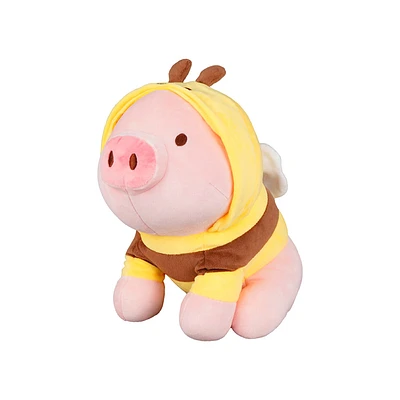 Peluche Miniso Cerdito Con Sudadera De Abejita Felpa 30 cm