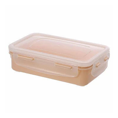 Contenedor Para Alimentos Rectangular Plástico Blanco 350 ml