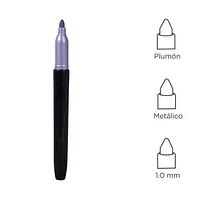 Plumón Permanente Tinta Morada 1.0 mm