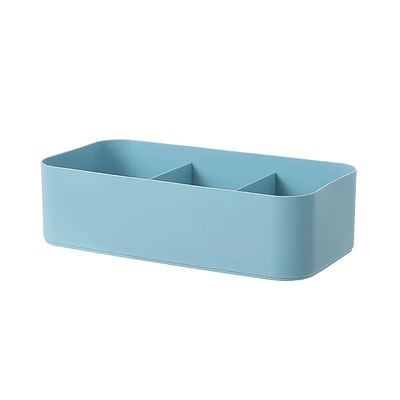 Caja De Almacenamiento Plástico Azul 26.9x14.3x7.3 cm