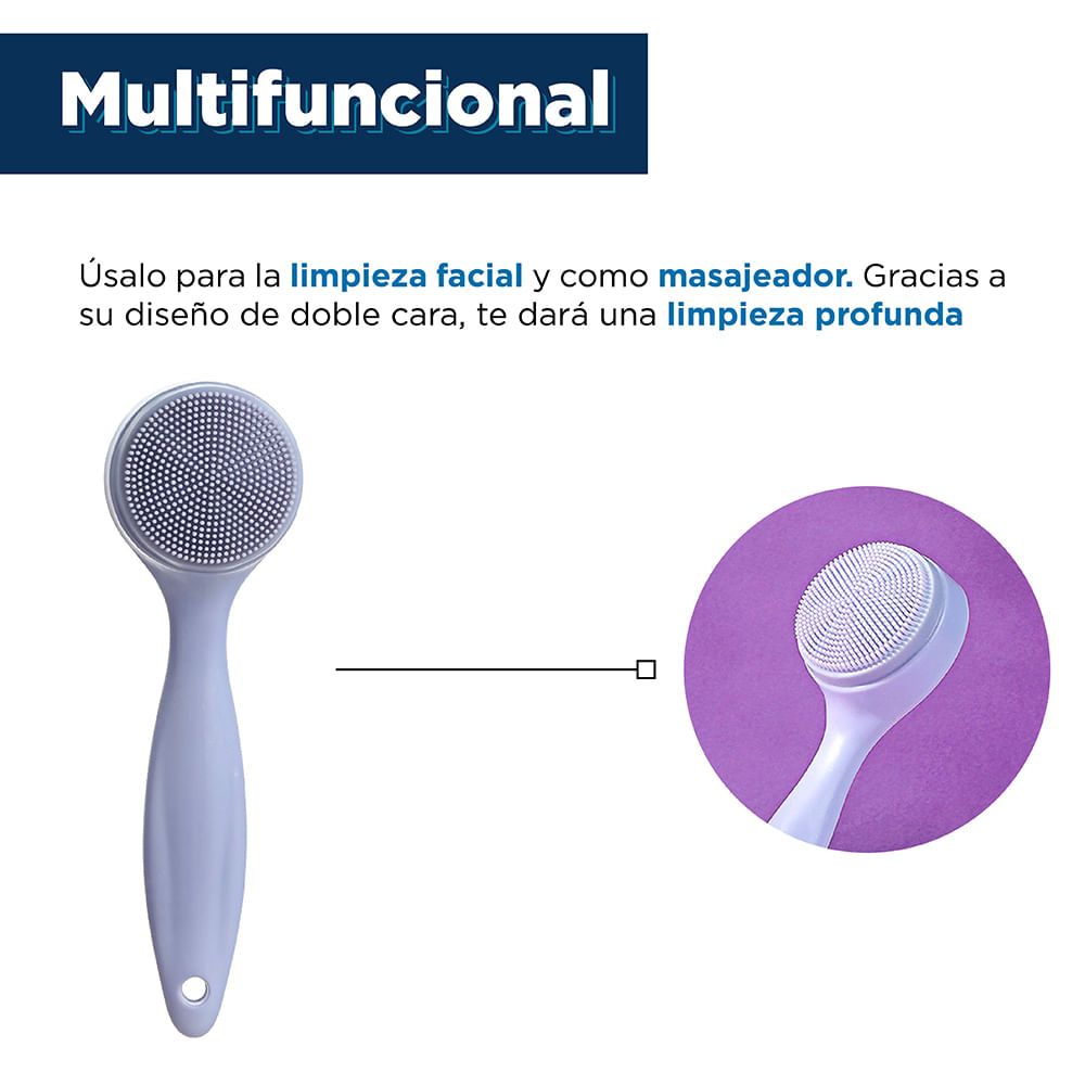 Cepillo de limpieza facial + brocha de silicona