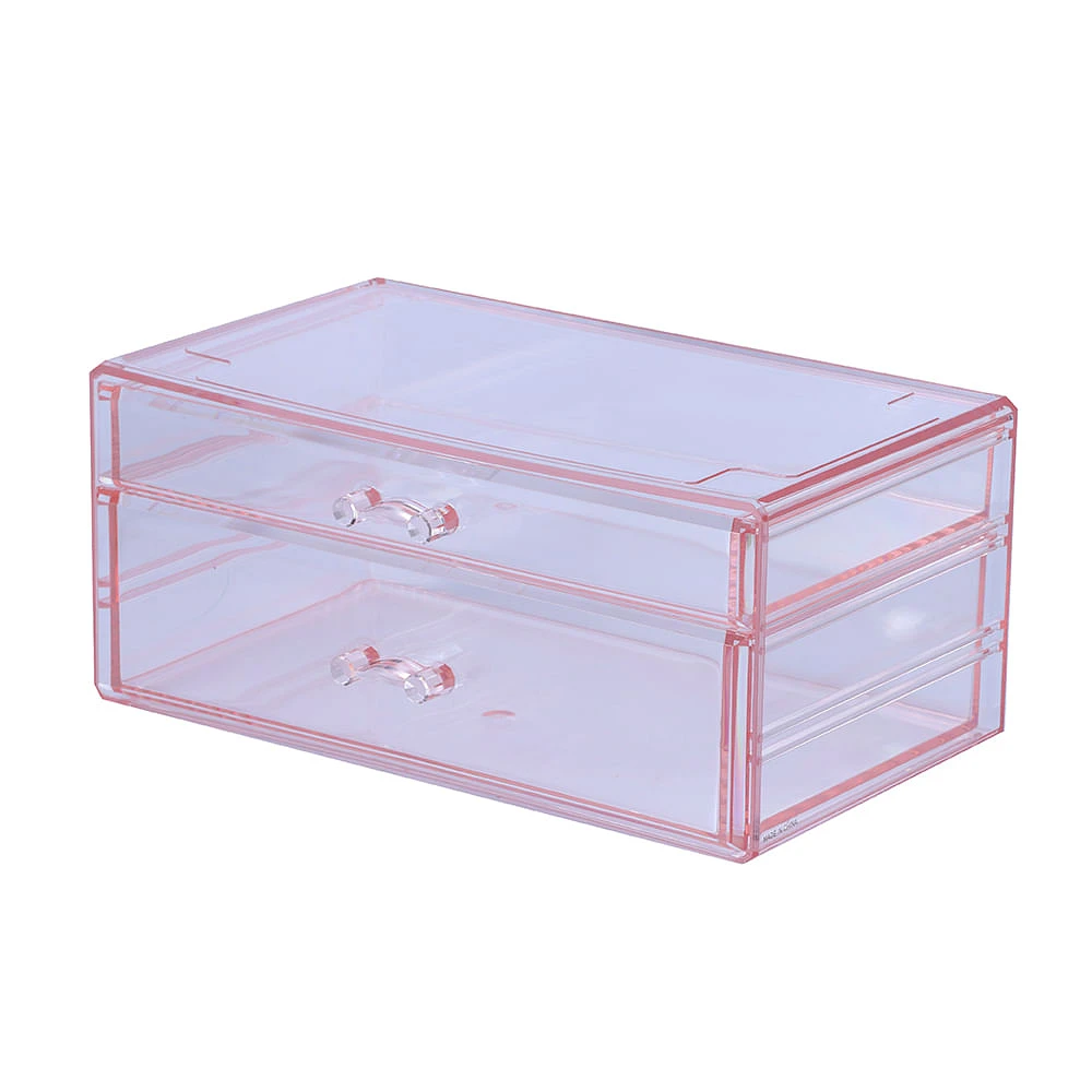 Caja De Almacenamiento Con Cajón Plástico Coral 23.8x15.3x10.8 cm