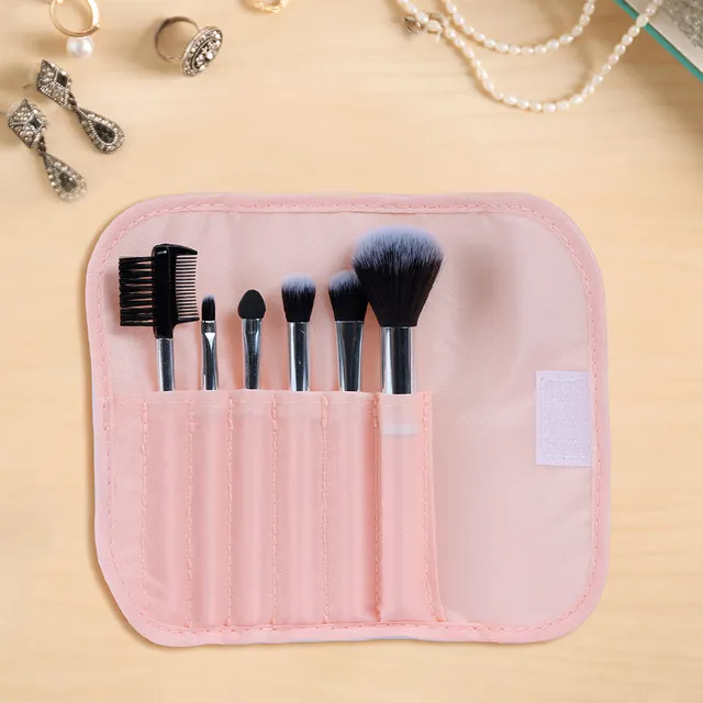 Tools For Beauty MiMo Multicolor Set - Set pinceles y brochas de maquillaje  con neceser, 11uds.