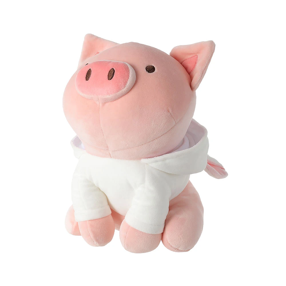 Peluche Miniso Cerdito Con Capucha De Unicornio Felpa 16x26 cm