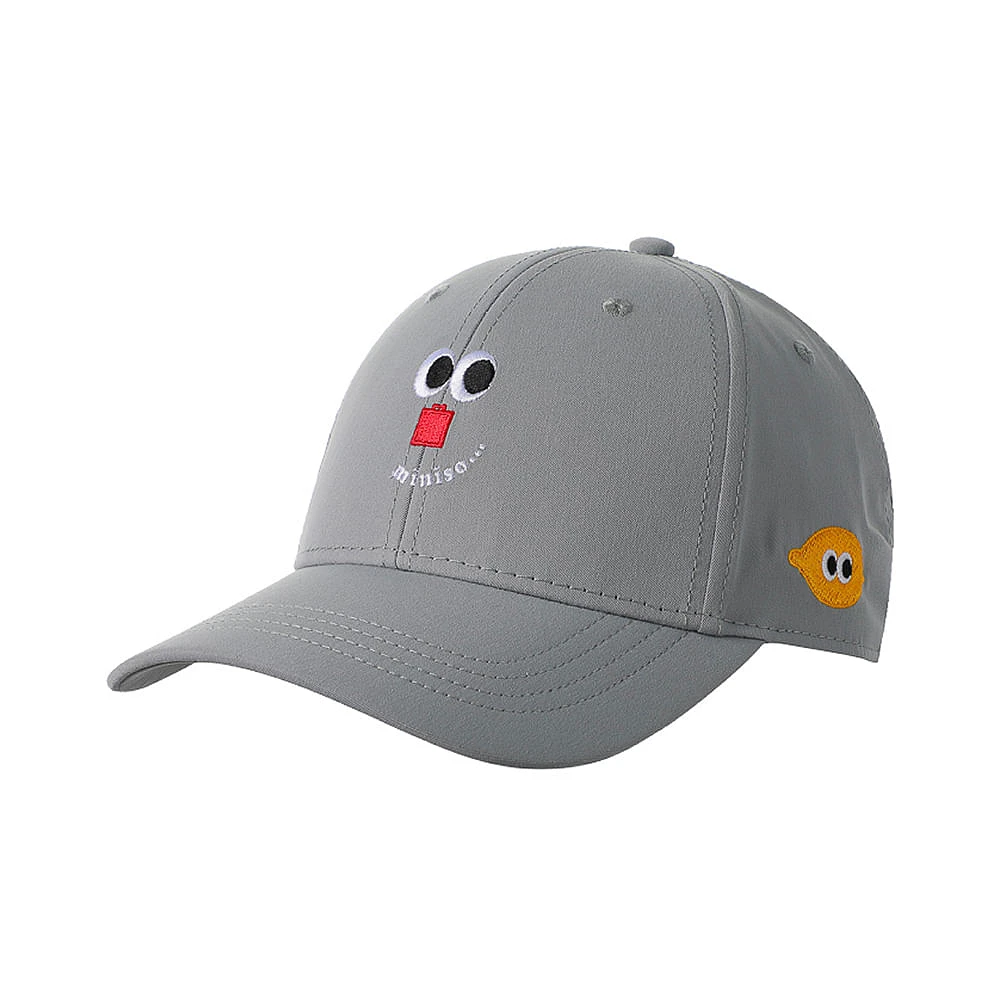 Gorra De Beisbol Bordada Cara Feliz Gris 58 cm Unitalla