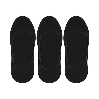 Set Protectores De Pie Para Hombre 95% Algodón, 5% Elastano Negros 26-28 3 Pares