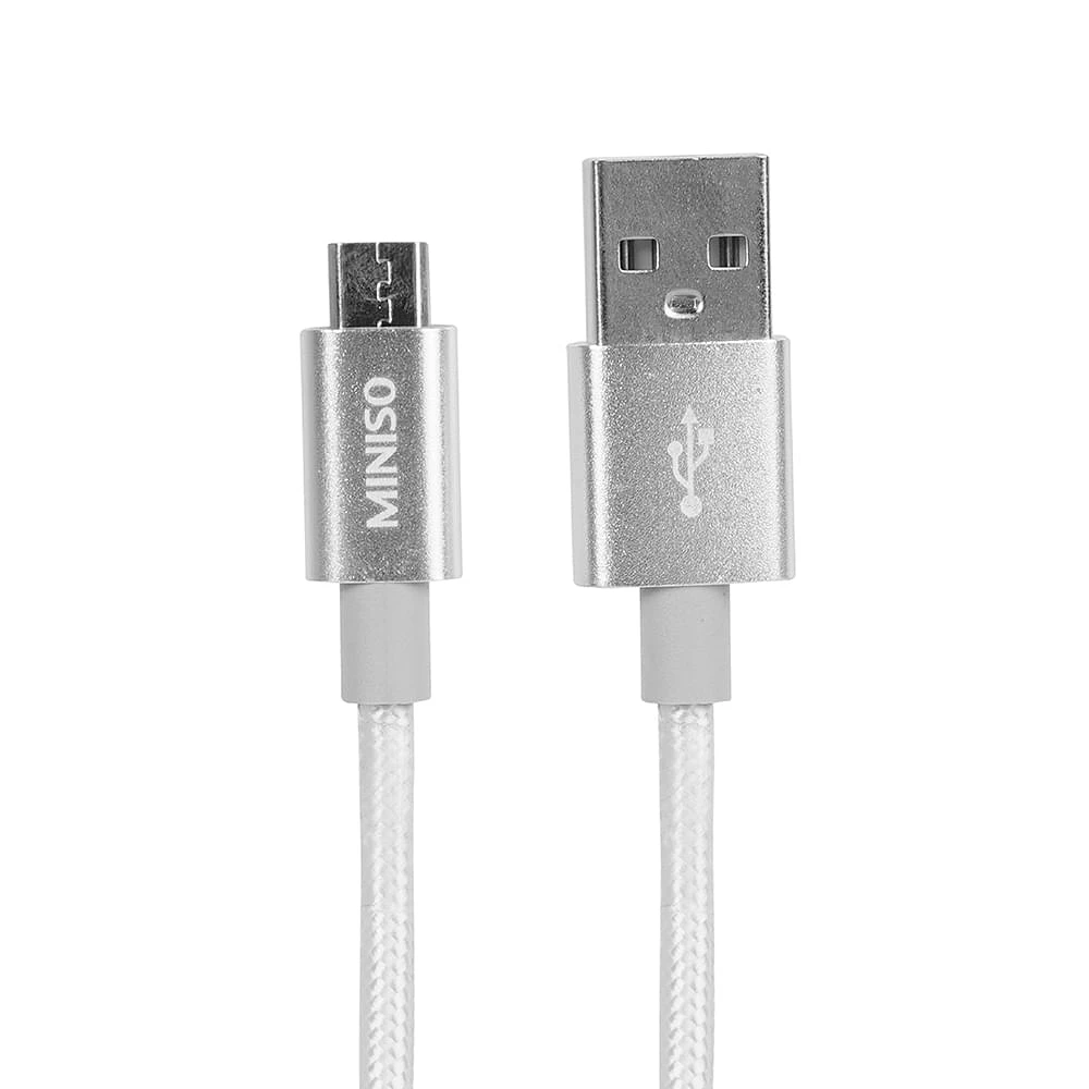 Cable De Datos USB A USB-C ALUMINIO PLATA 1 M USB Aluminio Plata 1 m