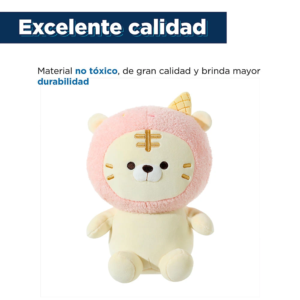 Peluche Miniso Tigre Felpa Rosa 23.5x16 cm