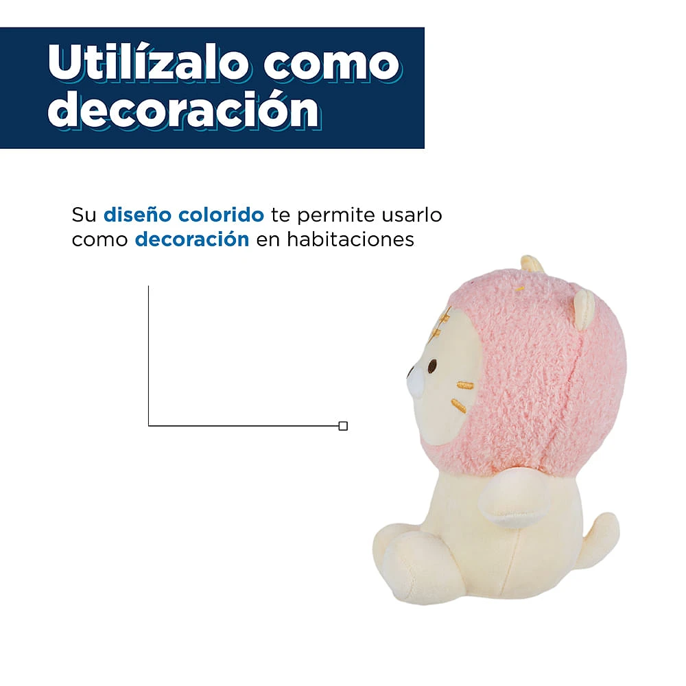 Peluche Miniso Tigre Felpa Rosa 23.5x16 cm