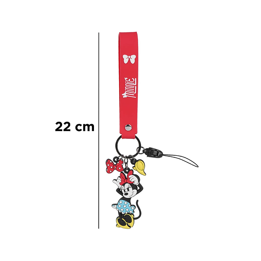 Accesorio Decorativo Para Celular Disney Minnie Mouse Silicona Rojo 22 cm