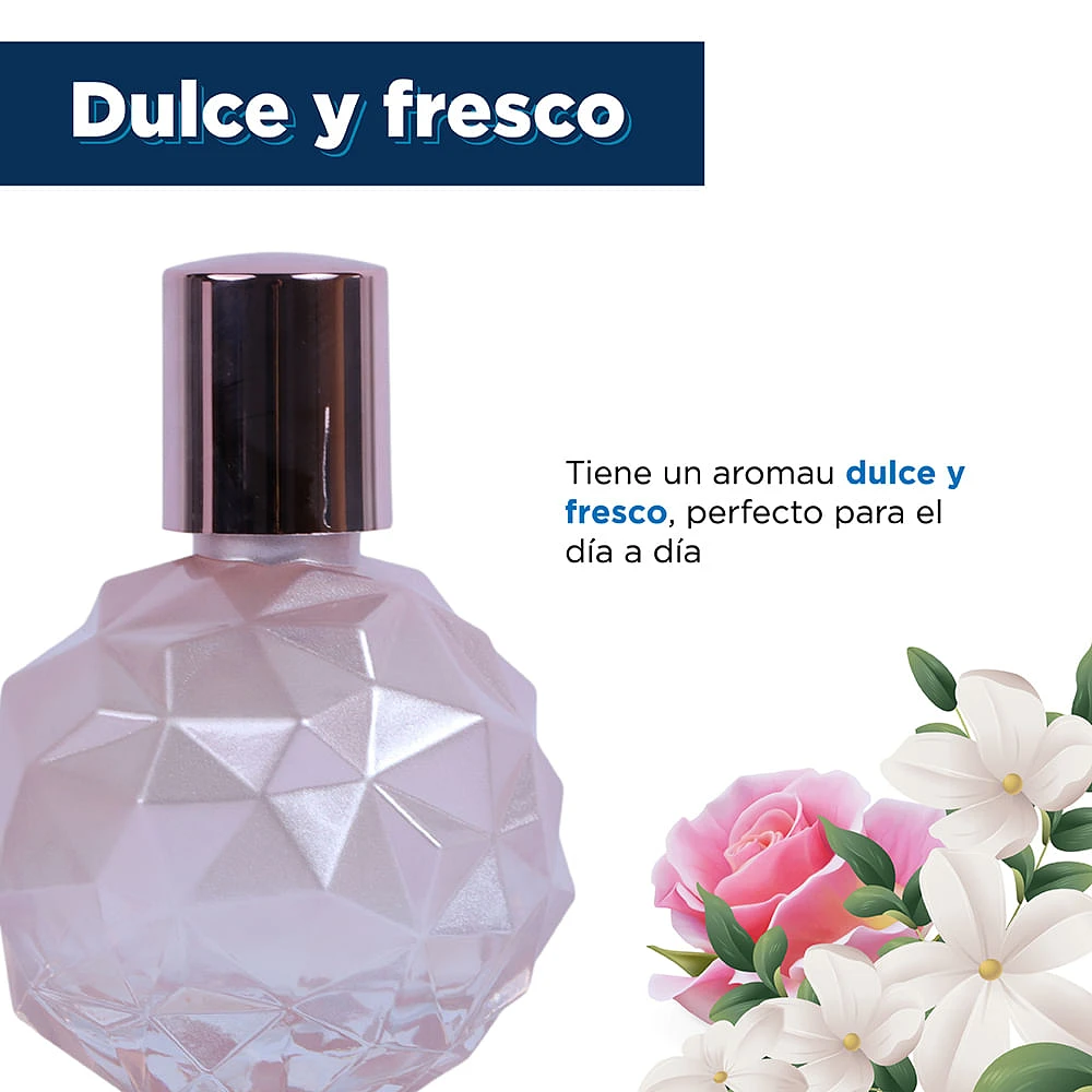 Perfume Para Mujer Rose Crystal 50 ml