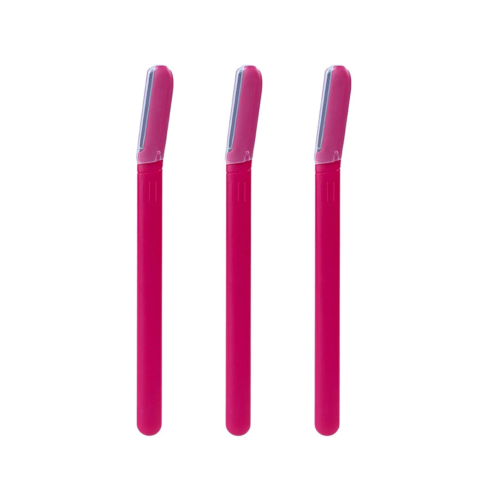 Set Perfiladores Para Cejas Acero Inoxidable Rosas 14.5 cm