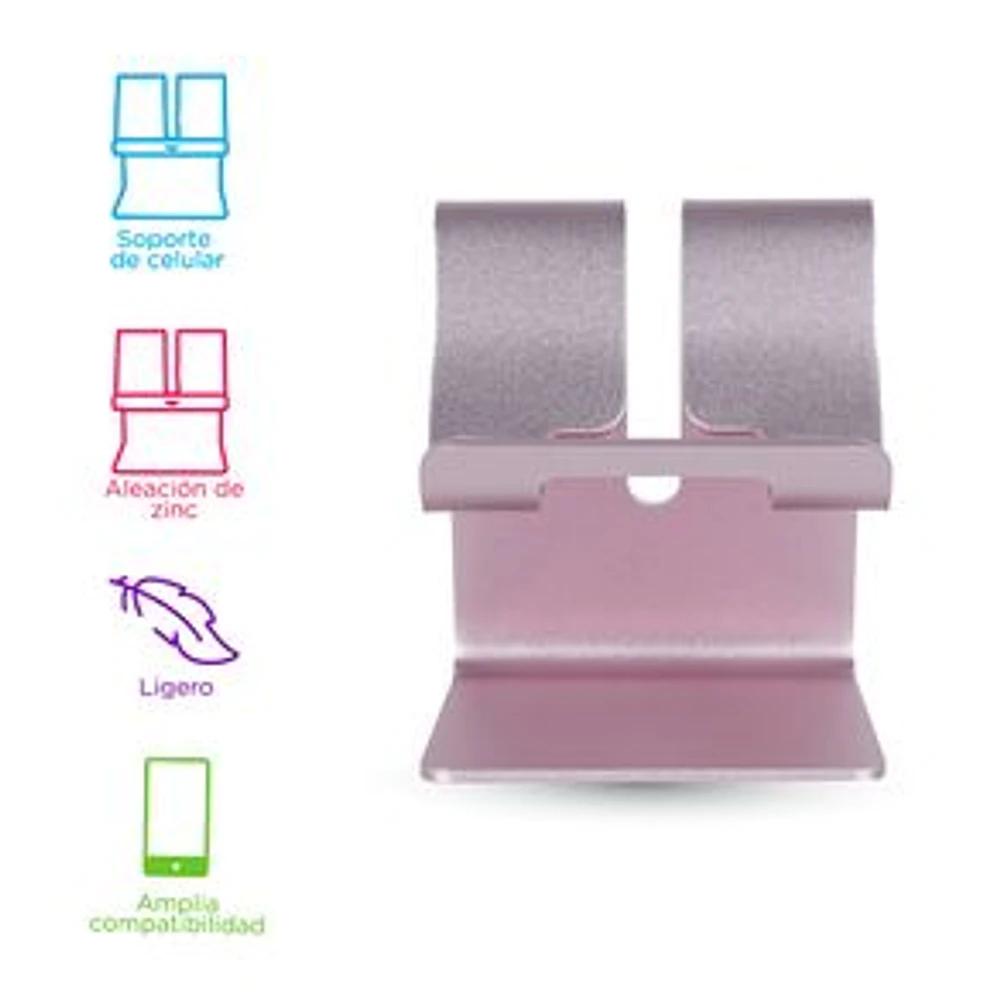 Soporte Para Celular De Escritorio Rosa