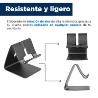 Soporte Para Celular De Escritorio Gris Oscuro