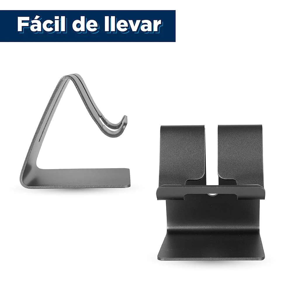 Soporte Para Celular De Escritorio Gris Oscuro