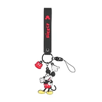 Accesorio Decorativo Para Celular Disney Mickey Mouse Silicona Negro 22 cm