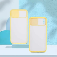 Funda Para Iphone Xs Max Con Cubierta Deslizante Amarilla