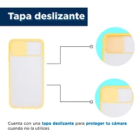 Funda Para Iphone Xs Max Con Cubierta Deslizante Amarilla