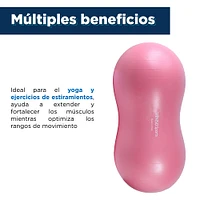 Pelota De Yoga Infantil En Forma Ovalada PVC  Rosa 45x90 cm