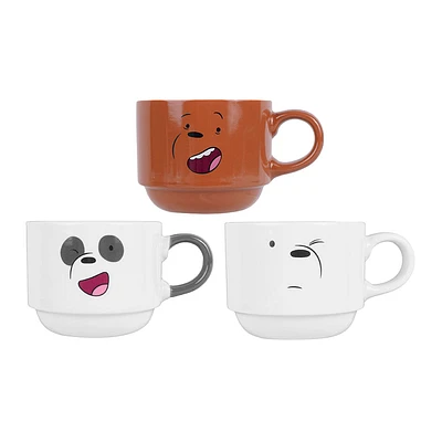 Tazas De Cerámica We Bare Bears 255 ml 3 Piezas