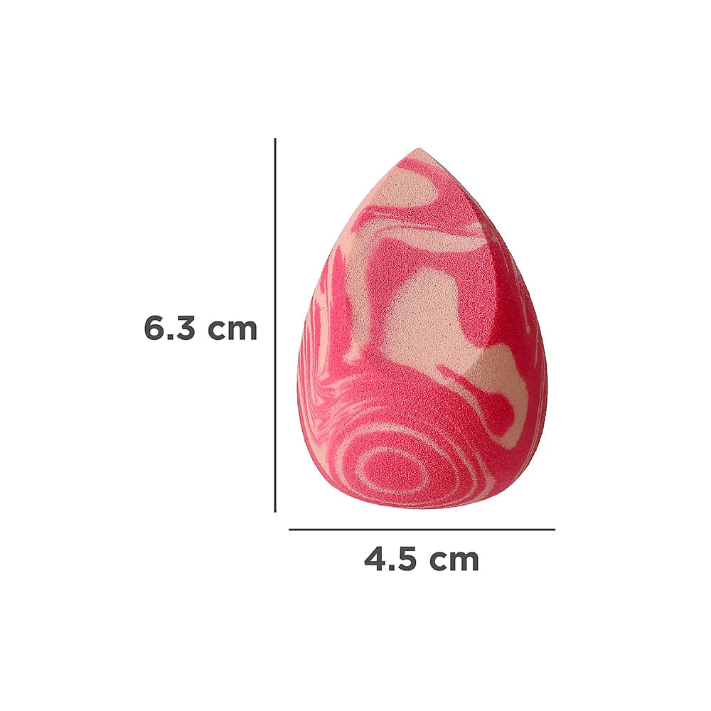 Esponja De Maquillaje Diseño Acuarela Rosa 6.3x4.5 cm