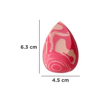 Esponja De Maquillaje Diseño Acuarela Rosa 6.3x4.5 cm