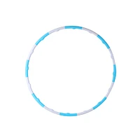 Hula Hoop Desmontable Infantil Plástico Azul Con Blanco 78 cm