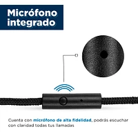 Audífonos De Cable De Diadema Plegables Negro