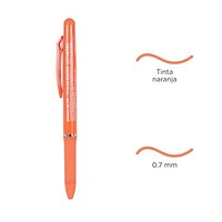 Pluma De Gel Tinta Naranja 0.7 mm