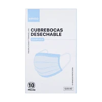 Paquete De Cubrebocas Desechables Tricapa Termosellado