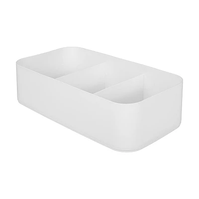 Caja De Almacenamiento Plástico Blanca 26.9x14.3x7.3 cm