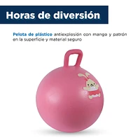 Pelota Hopper Infantil PVC Rosa 45 cm 110 kg