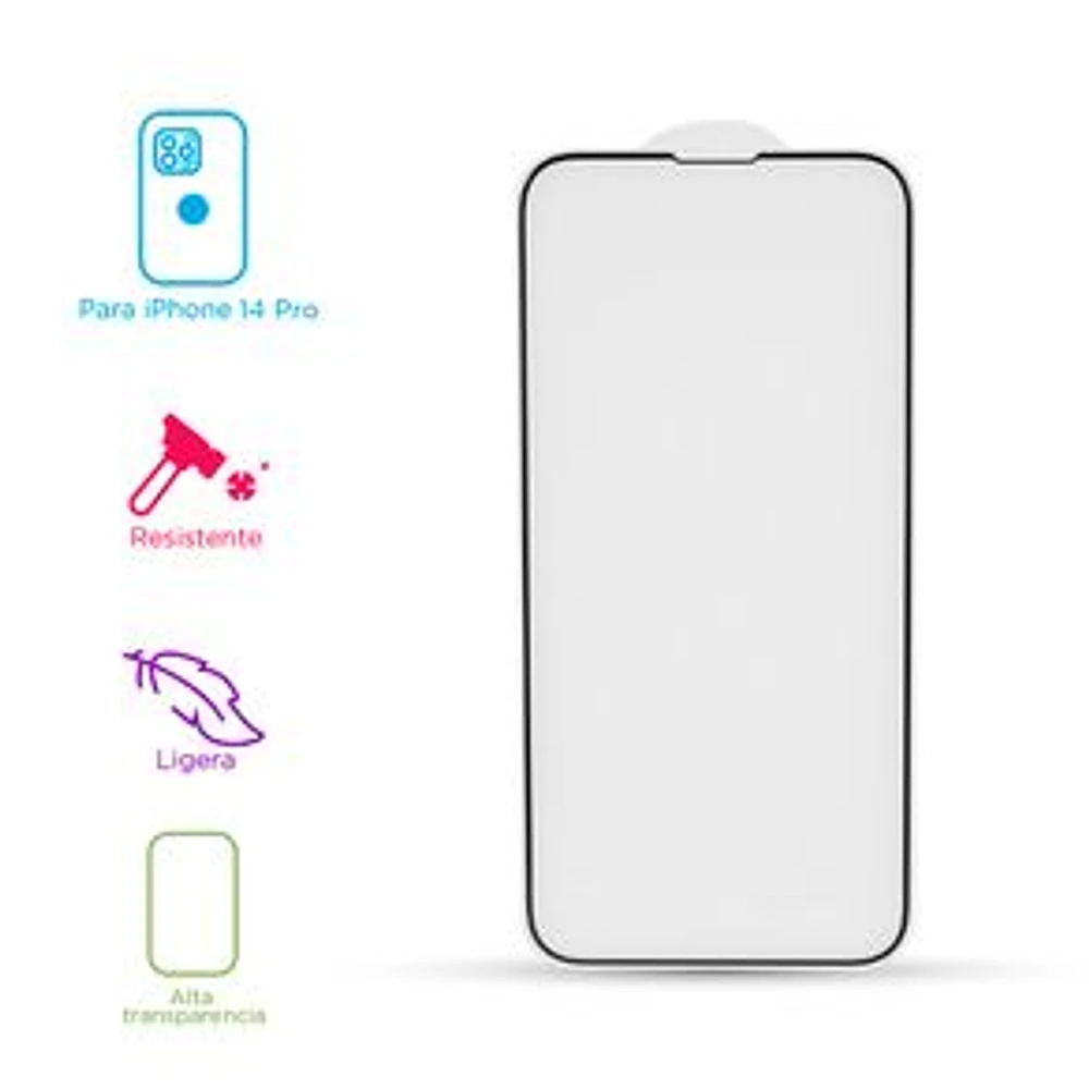 Mica Protectora Para IPhone 14 Pro HD Vidrio Templado